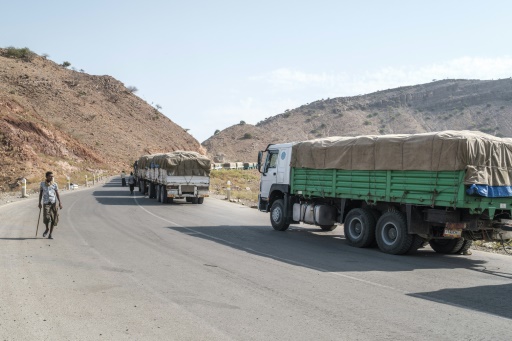 Ethiopie : le ventre vide, des Afar regardent passer les camions d'aide vers le Tigré