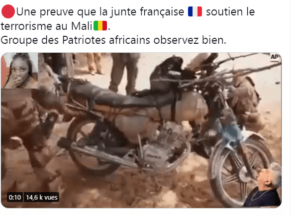 Fact-checking : Cette vidéo est-elle vraiment la preuve que la France arme les djihadistes au Mali ?