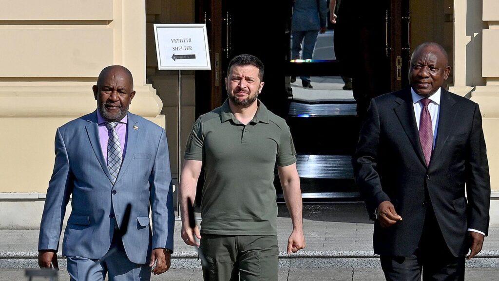kiev delegation africaine visite paix guerre